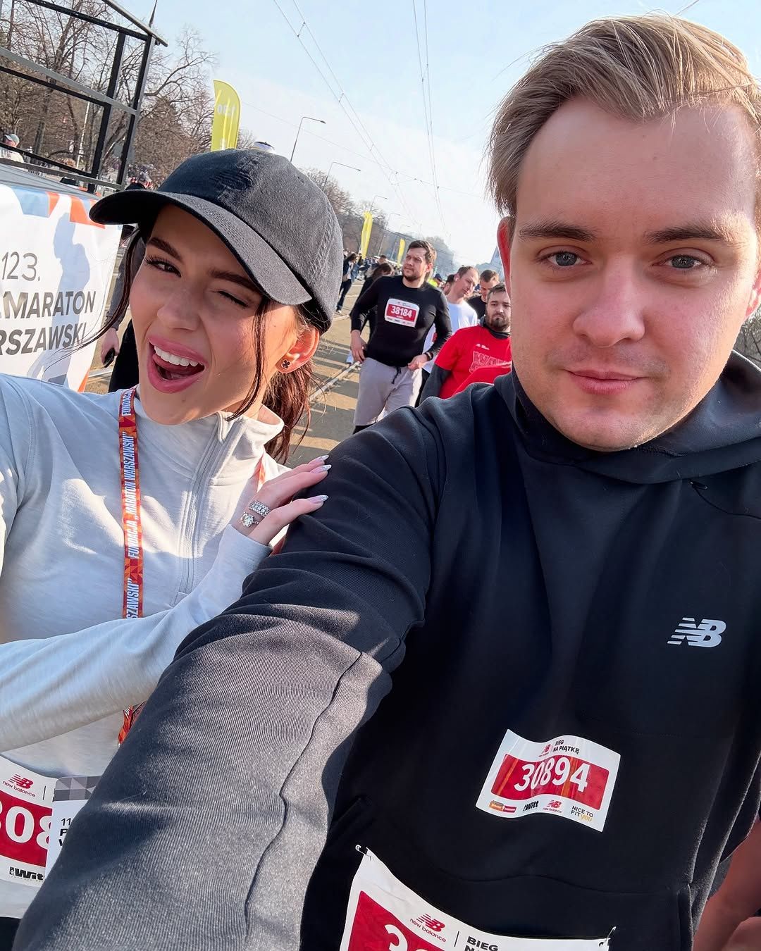 Roksana Węgiel i Kevin Mglej wystartowali w imprezie biegowej