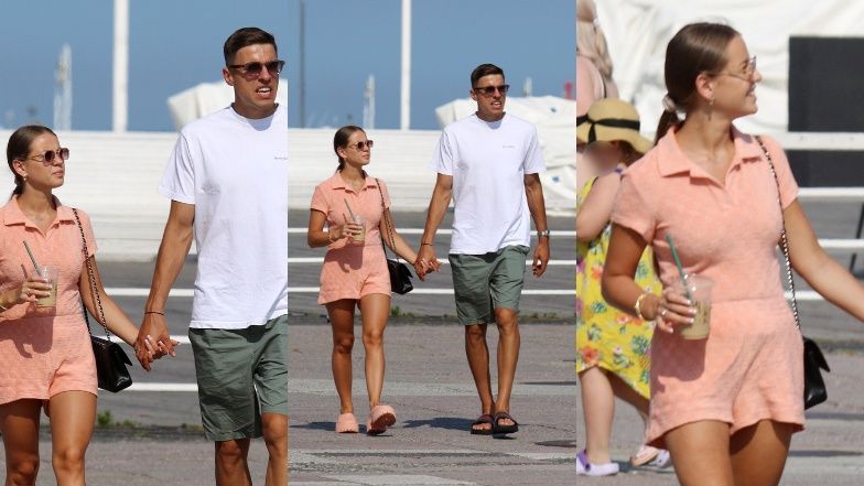 Jan Bednarek i Julia Nowak spacerują po Sopocie