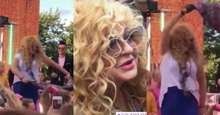 Rozentuzjazmowana Magda Gessler tańczy i piszczy na promocji swoich lodów (WIDEO)