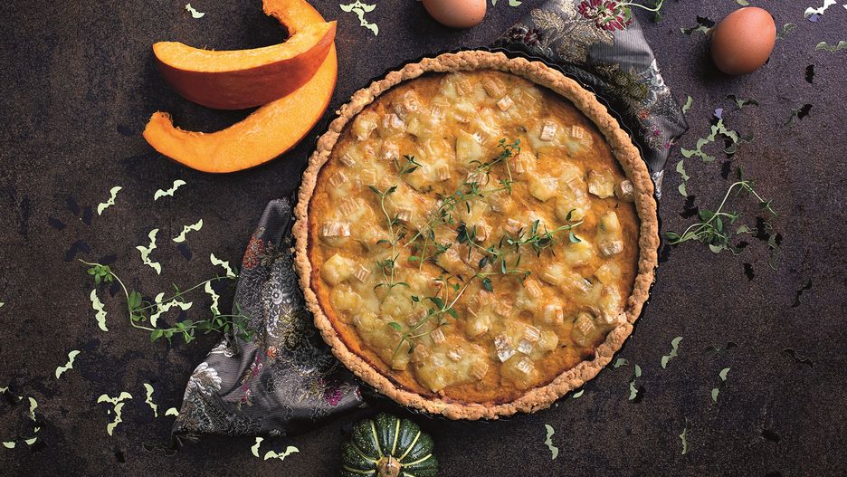 Krucha tarta dyniowa z porem i serem camembert. Nie tylko na Halloween