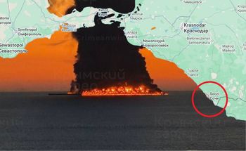 Pożar tankowca w pobliżu Soczi. Należał do "floty cieni"?
