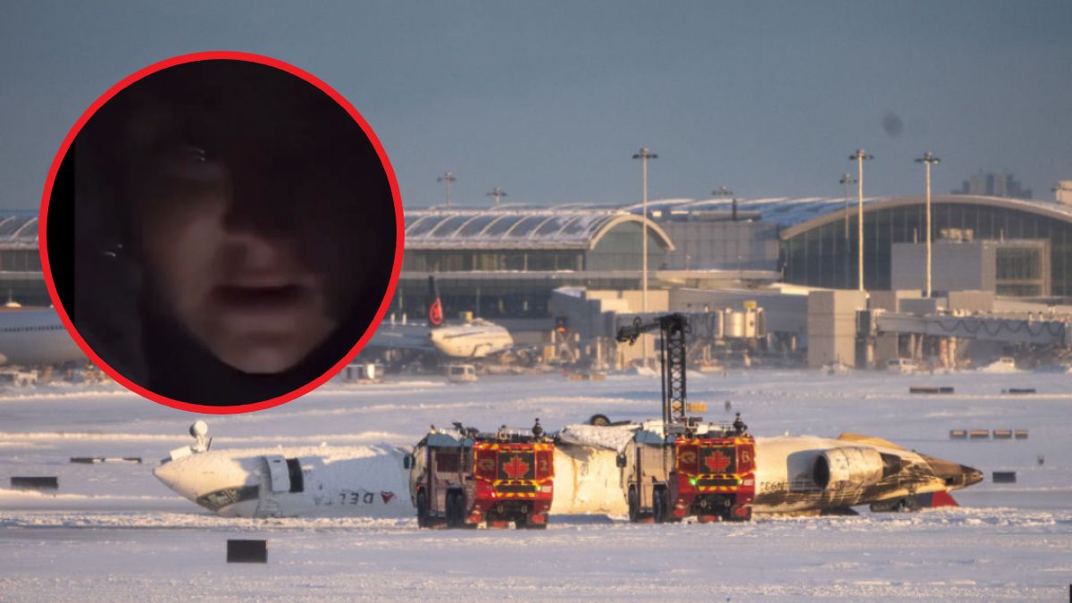 Nagranie pasażerki, która przeżyła katastrofę samolotu