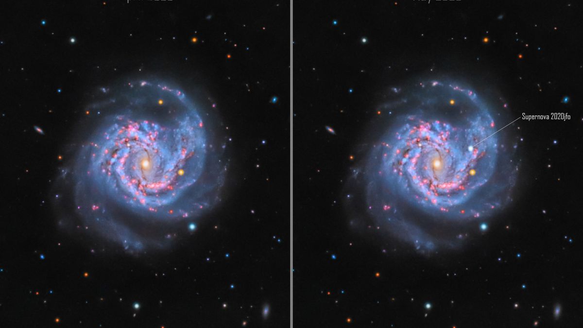 Rzadkie zjawisko na zdjęciu. Ujął śmierć gwiazdy i powstanie supernowej 1