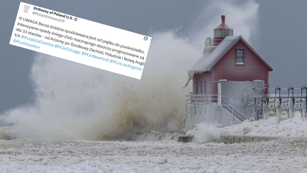 Polska ambasada ostrzega przed groźną pogodą w USA