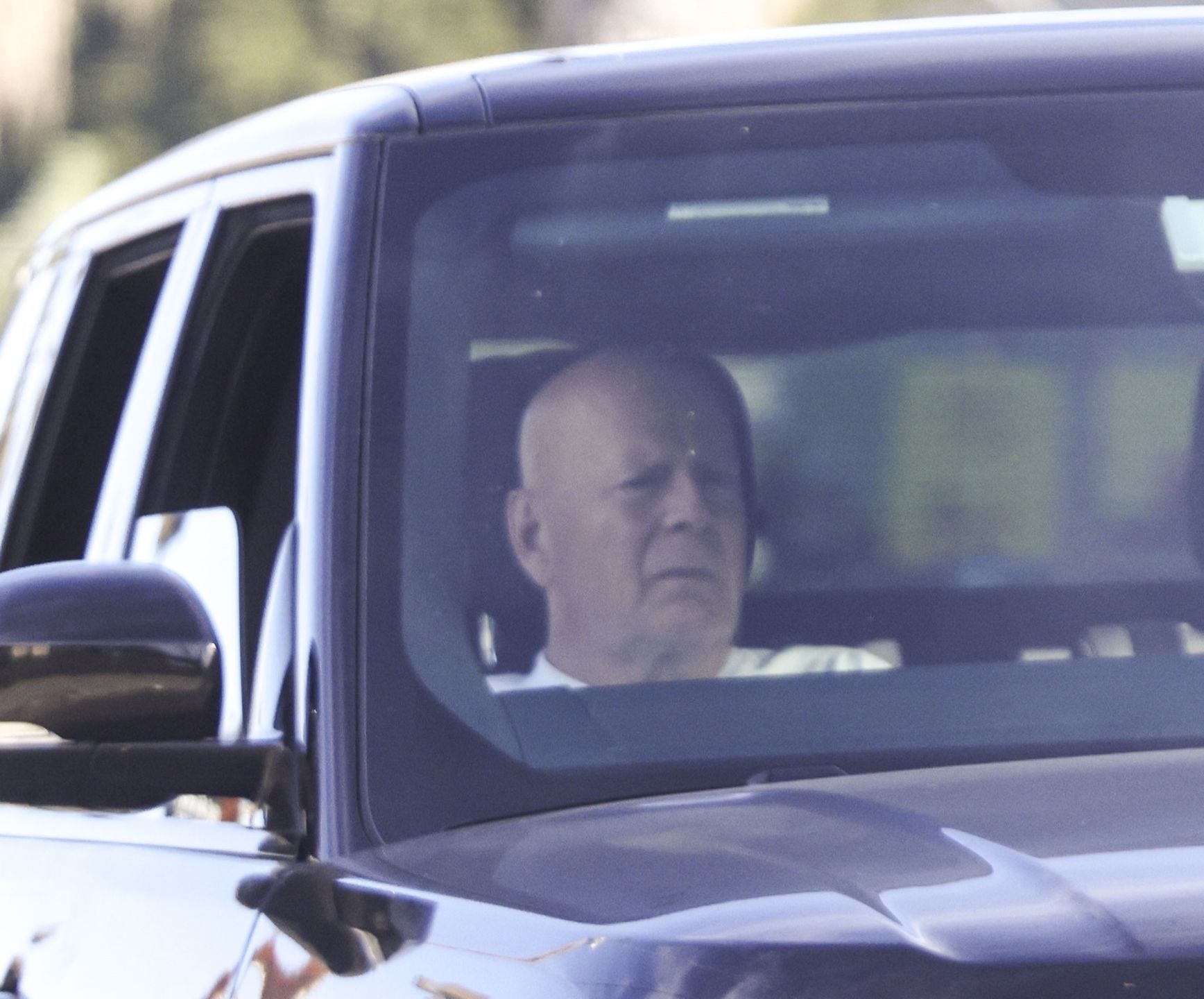 Bruce Willis w trakcie przejażdżki po Los Angeles