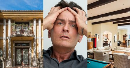 Charlie Sheen nie może sprzedać domu, w którym imprezował z prostytutkami! Obniżył cenę już o 1,5 miliona dolarów... (ZDJĘCIA)