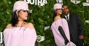 Rihanna w fikuśnej czapce z daszkiem bryluje na gali u boku A$AP Rocky'ego (ZDJĘCIA)