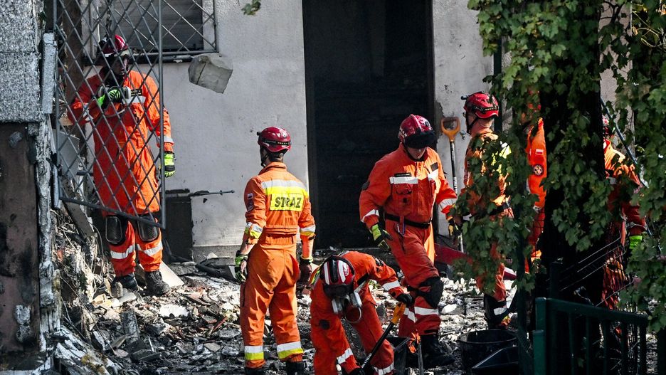 Pożar kamienicy w Poznaniu