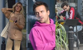 Piotr Stramowski snuje się po mieście z ukochaną, popalając papieroska (ZDJĘCIA)