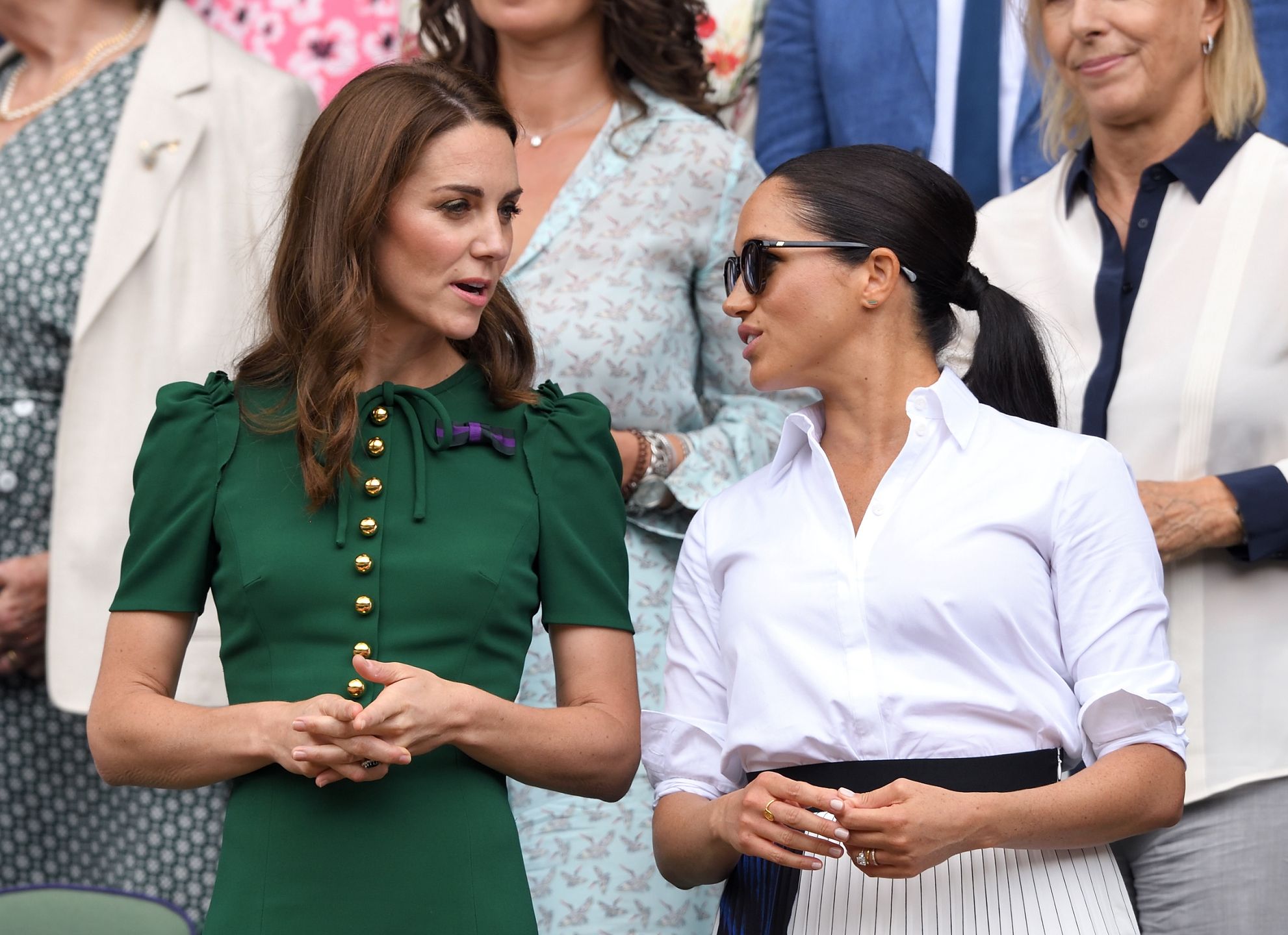 Meghan Markle, Kate Middleton, książę Harry i książę William