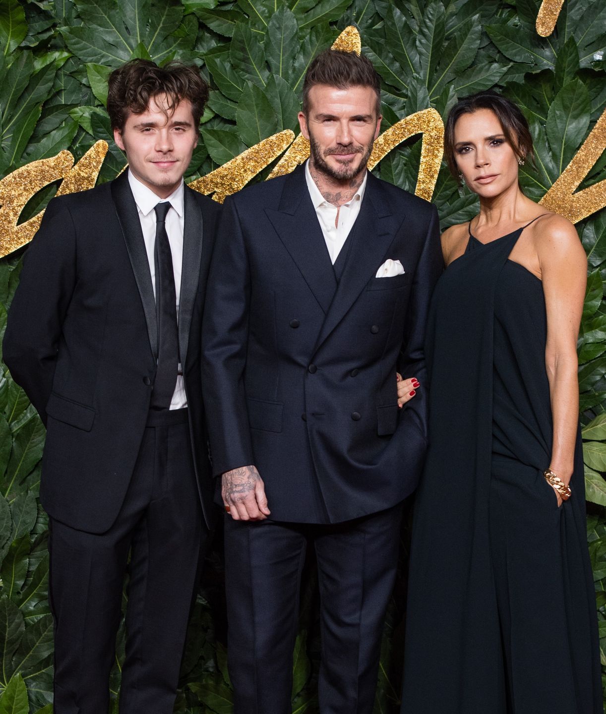 Brooklyn Beckham, David Beckham i Victoria Beckham, 2018