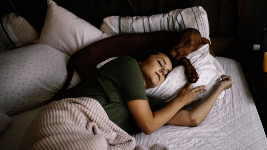 Girl sleeping with her dog.
Gorgeous girl and her dog best friend chilling and spending their free time together.
Boris Jovanovic