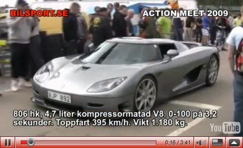 Koenigsegg CCR Evolution na 1/4 mili