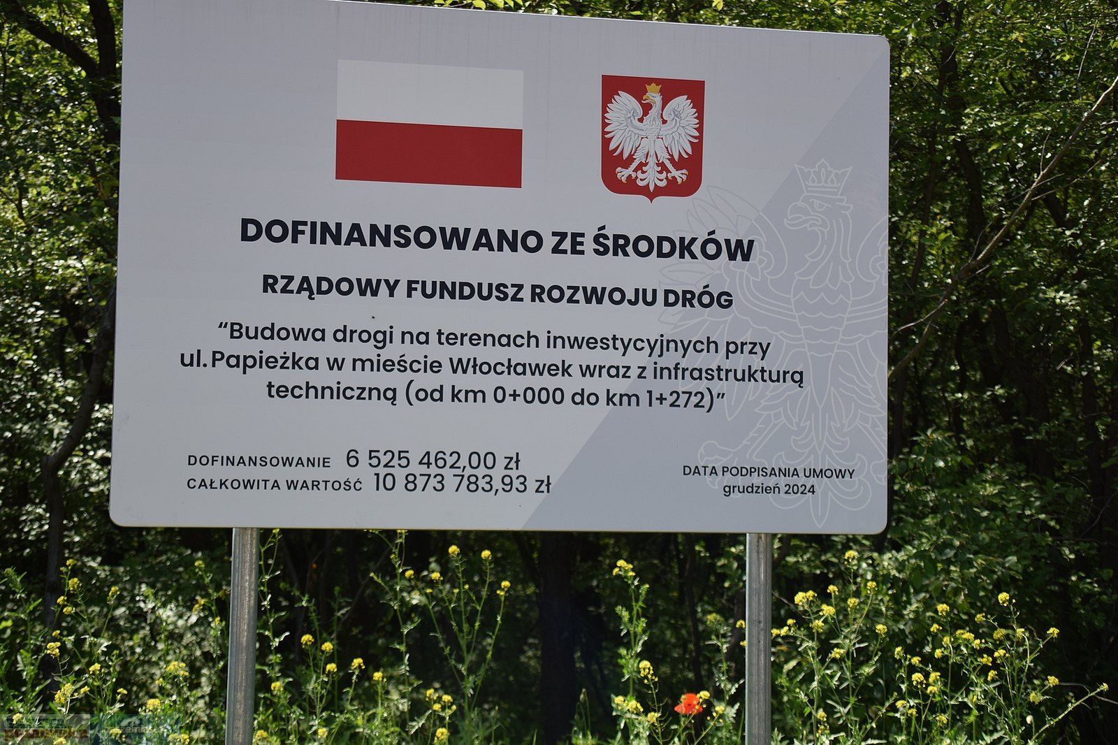 Budowa nowej drogi we Włocławku