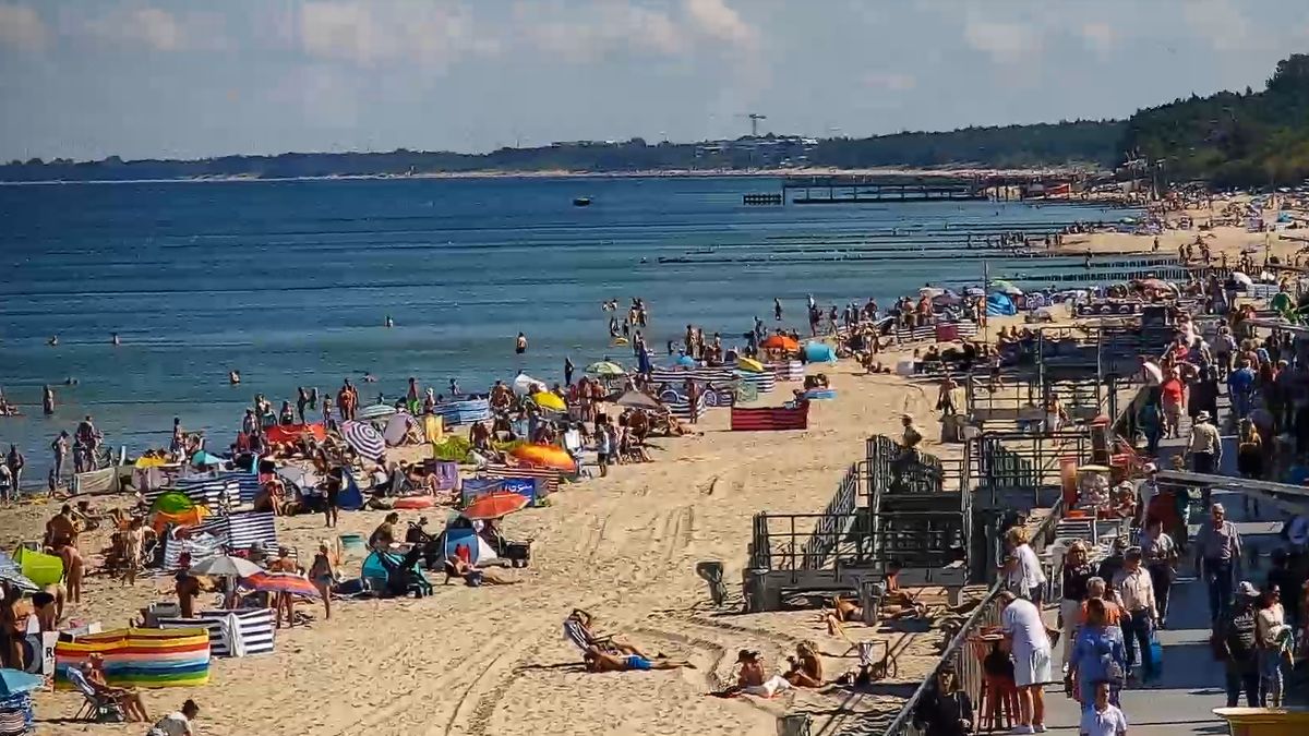 Ujęcie z Sarbinowa. Było tuż przed 12:00.