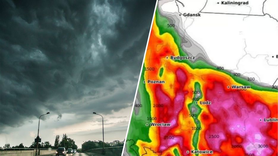 Groźne burze nad Polską