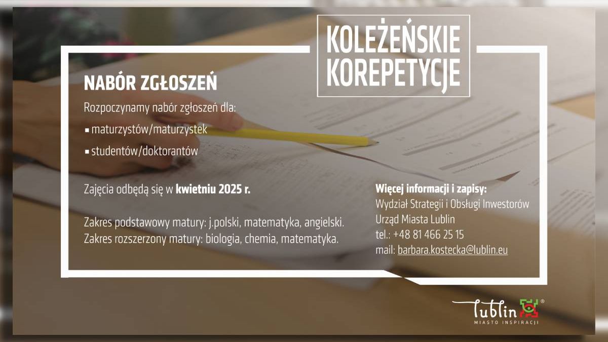 Koleżeńskie korepetycje grafika