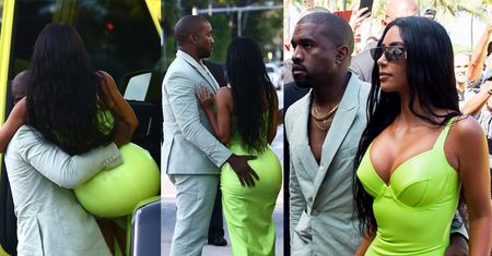 Kanye w sandałach i skarpetach MACA ŻONĘ po odblaskowej pupie. Stylowi? (ZDJĘCIA)