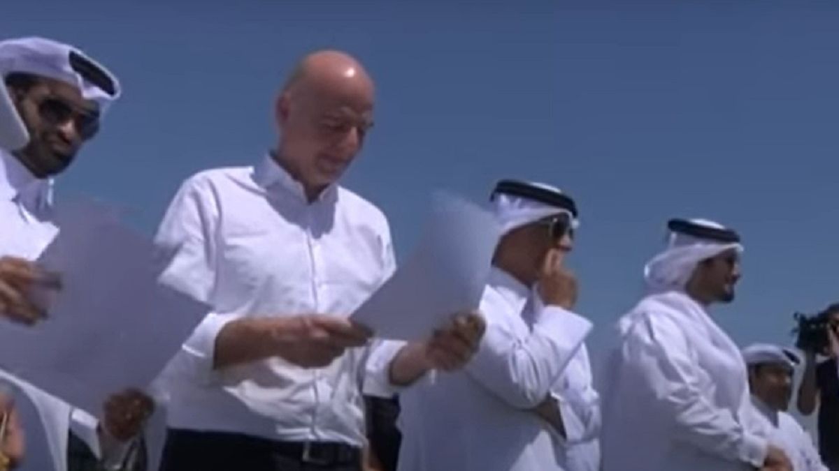 Szef FIFA Gianni Infantino w Katarze