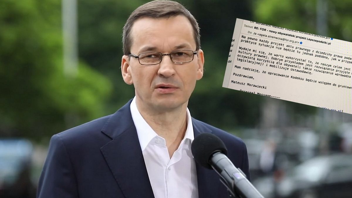 Pokazała stary mail Morawieckiego. To pisał, kiedy był prezesem banku (fot. YouTube, Twitter)