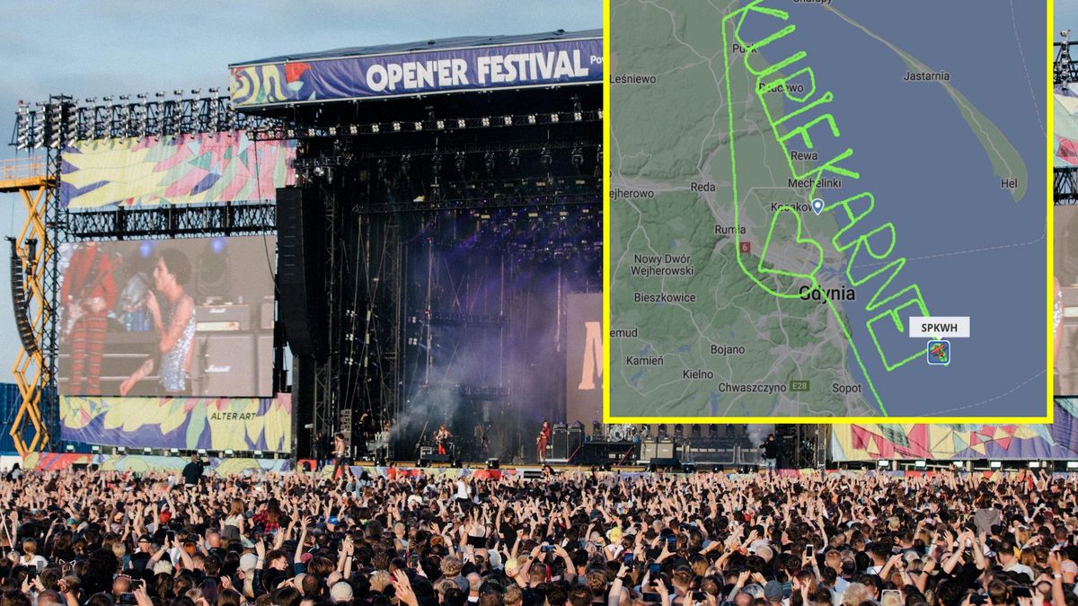 Nad Trójmiastem pojawił się niecodzienny "napis" 