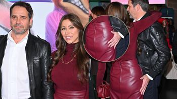 Paweł Deląg zabrał młodszą o 20 lat ukochaną na ściankę i pozwolił sobie na CZUŁE gesty. Ręka tu, ręka tam [ZDJĘCIA]