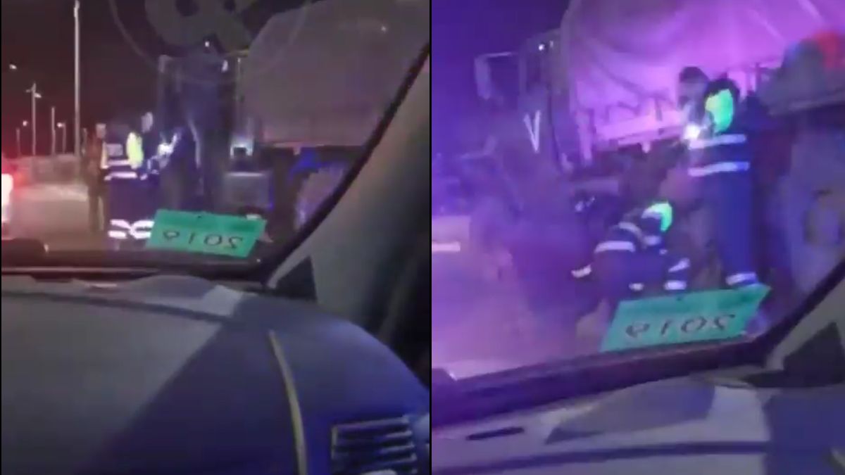 Białoruska milicja zatrzymała kierowcę wojskowej ciężarówki