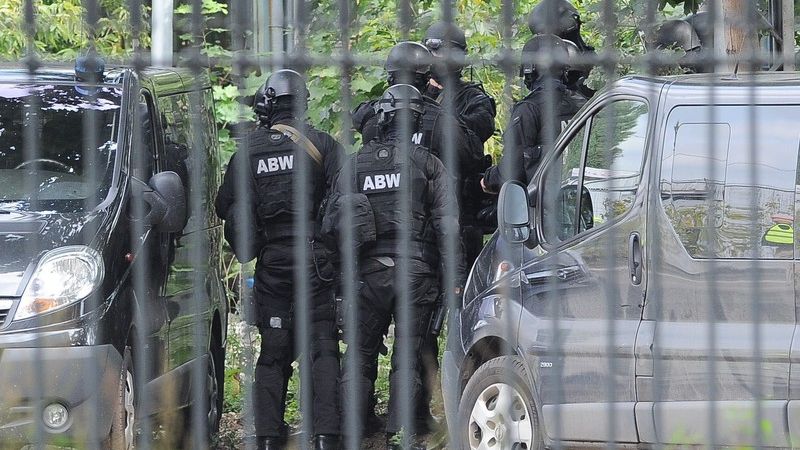 ABW w trakcie akcji.