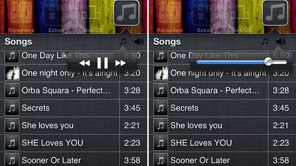FoldMusic - odtwarzanie muzyki z poziomu home screenu iOS 1