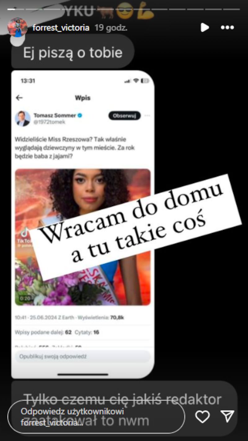 Została Miss Rzeszowa 2024 i wylał się na nią obrzydliwy hejt. Victoria Forrest reaguje