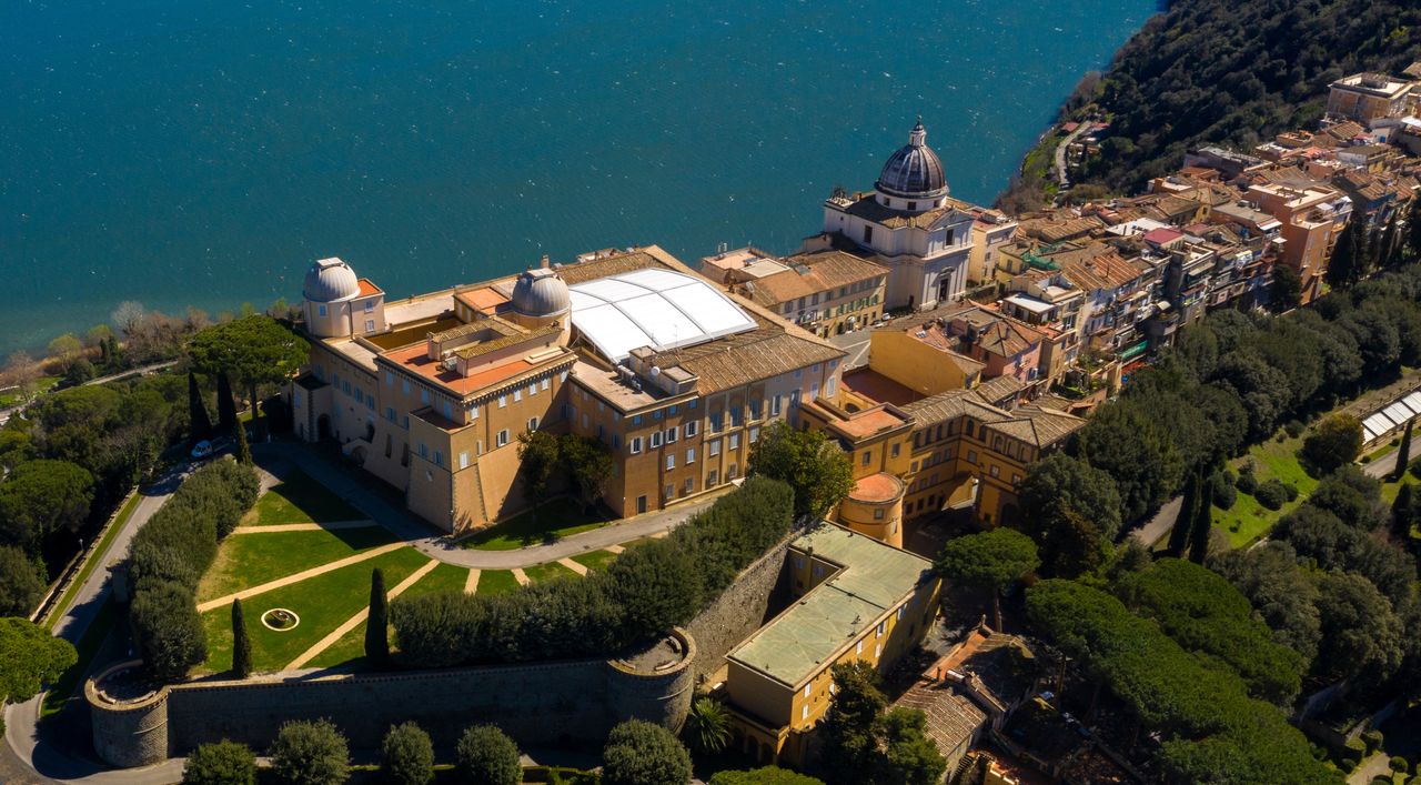 Castel Gandolfo aus der Vogelperspektive