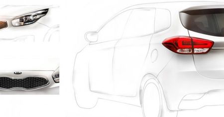 2013 Kia Carens - nowy zestaw teaserów