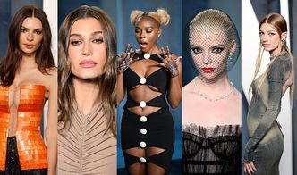 TŁUM GWIAZD na "Vanity Fair" Oscar Party: Emily Ratajkowski, Hailey Bieber, Anya Taylor-Joy, Hunter Schafer... (ZDJĘCIA)