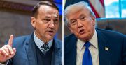 Sikorski ostrzega przed inicjatywą Trumpa. "Radzę przeczytać statut"