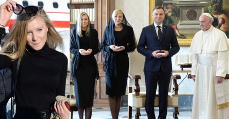 Kinga Duda z rodzicami na audiencji u Franciszka (ZDJĘCIA)