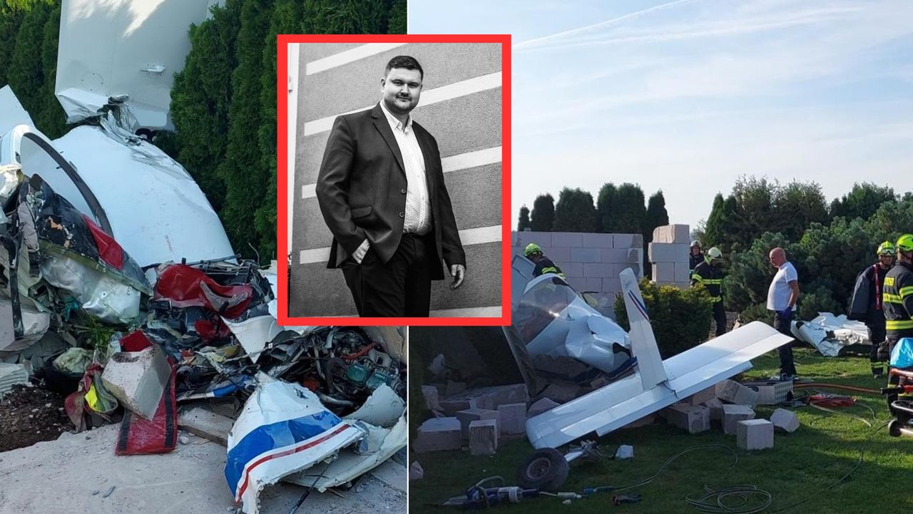 Samolot spadł do ogrodu. Zginął burmistrz