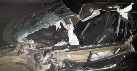 Fiat rozpruty przez brony od ciągnika. Było o krok od tragedii
