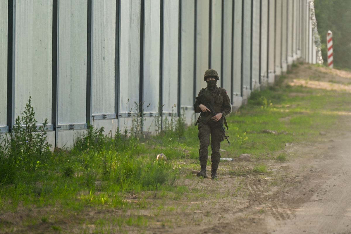 Ogrodzenie na granicy z Białorusią 