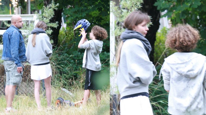 Agnieszka Dygant z rodziną