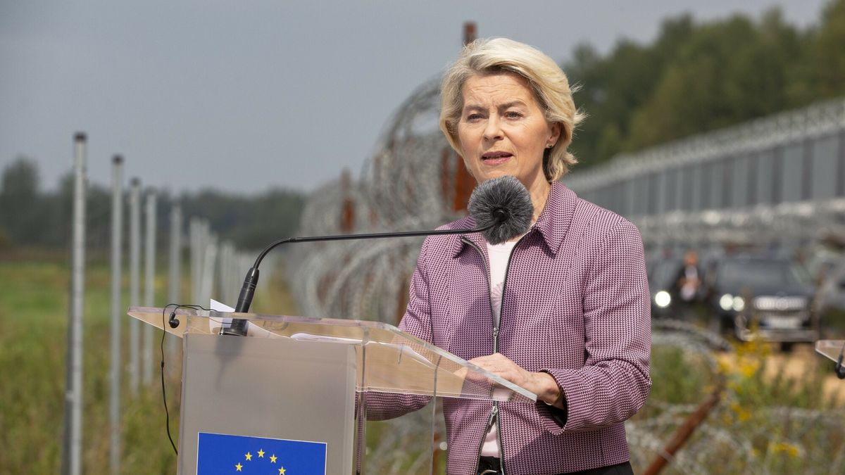 Szefowa KE Ursula von der Leyen na granicy polsko-białoruskiej