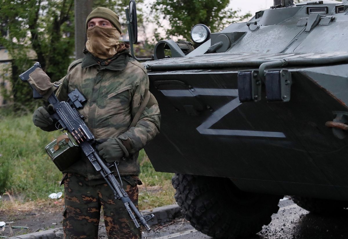 Na zdjęciu: żołnierz wojsk samozwańczej separatystycznej tzw. Donieckiej Republiki Ludowej