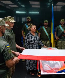 Polak pożegnany z honorami w Kijowie. "Za walkę o przyszłość Ukrainy"
