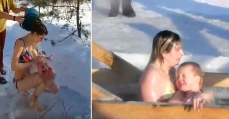 Hartowanie dzieci w przeręblach na mrozie. Jak dbać o odporność zimą?