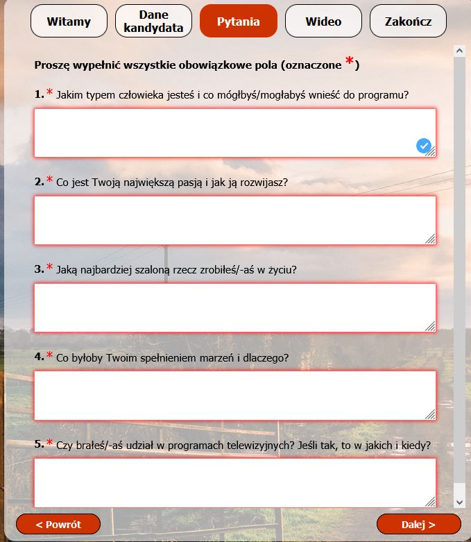 Do programu można zgłosić się na stronie show