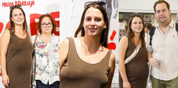 Córka Macieja Kuronia pokazała CIĄŻOWY BRZUSZEK na ściance (ZDJĘCIA)