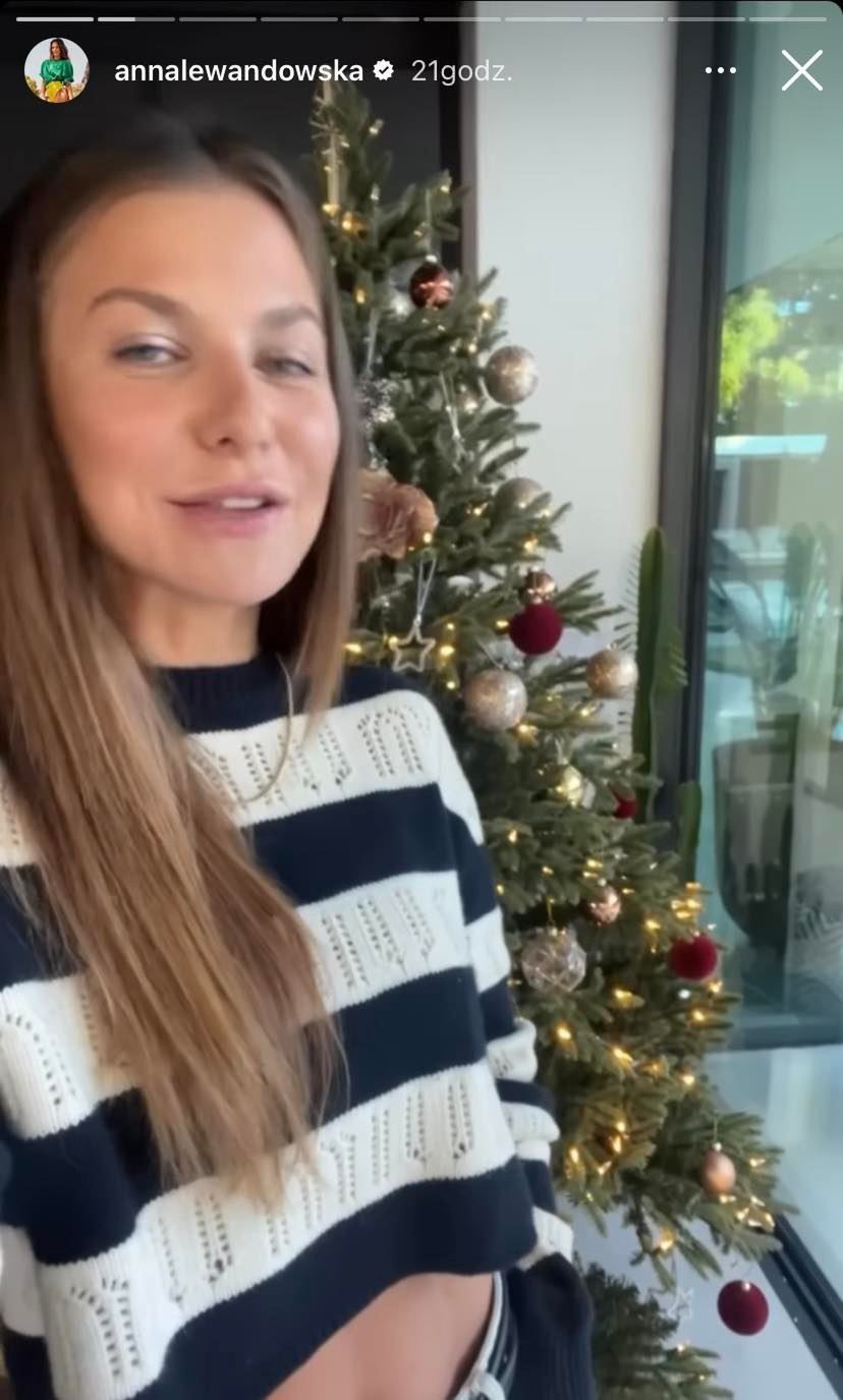 Anna Lewandowska pokazała świąteczne drzewko 