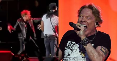Axl Rose stracił panowanie nad sobą w trakcie koncertu. Wokalista kopnął bęben i CISNĄŁ MIKROFONEM (WIDEO)