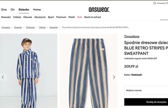 Producent odpowiada na kontrowersje wokół pasiastego stroju