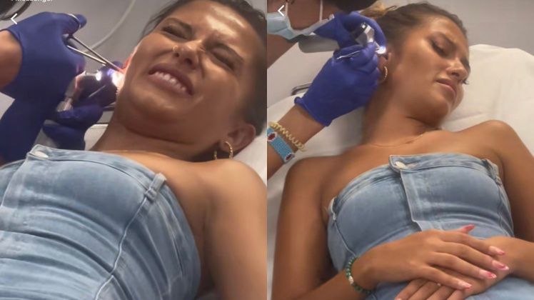 W uchu tiktokerki Iris Novau Díaz zagnieździła się ćma