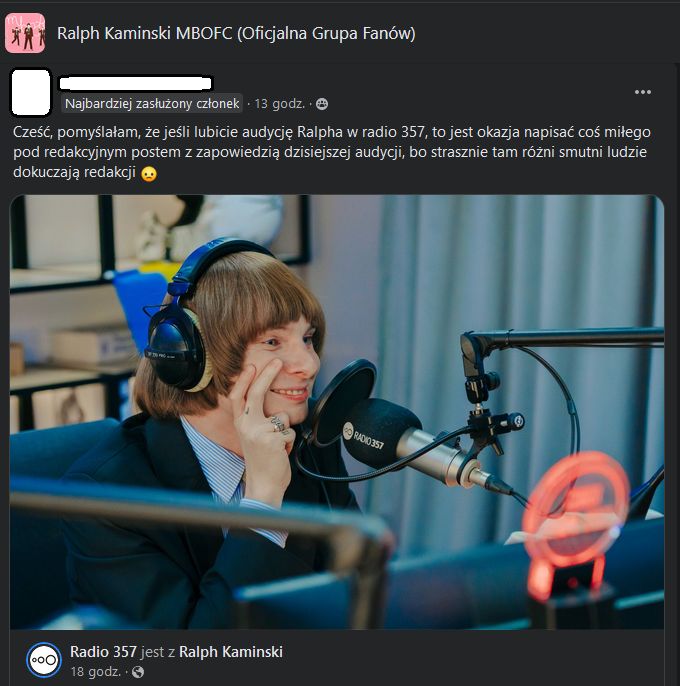 Fani bronią Ralpha Kaminskiego